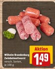 Aktuelles Zwiebelmettwurst Angebot bei REWE in Karlsruhe ab 1,49 €