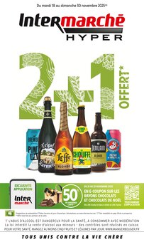 Catalogue Intermarché Hyper de la semaine "2 + 1 OFFERT" avec 1 pages, valide du 18/11/2025 au 30/11/2025 pour Le Bugue et alentours Prospectus Intermarché Hyper de la semaine "2 + 1 OFFERT" avec 1 pages, valide du 18/11/2025 au 30/11/2025 pour Le Bugue et alentours