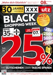 XXXLutz Prospekt "BLACK SHOPPING WEEK" für Oebisfelde, 4 Seiten, 31.10.2026 - 08.11.2026