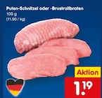 Puten-Schnitzel Angebote bei Netto Marken-Discount Nordhausen für 1,19 €