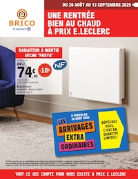 Catalogue Supermarchés de E.Leclerc à Ségos, avec 12 pages Prospectus Supermarchés de E.Leclerc à Ségos: "UNE RENTRÉE BIEN AU CHAUD À PRIX E.LECLERC", 12 pages, 26/08/2025 - 13/09/2025