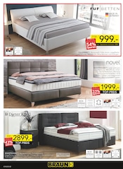 Matratze im BRAUN Möbel-Center Prospekt in Nürtingen Aktueller BRAUN Möbel-Center Prospekt mit Matratze, "Gröööößter Sale des Jahres", Seite 2