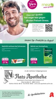 mea - meine apotheke Prospekt Unsere August-Angebote mit 4 Seiten