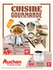 Prospectus Supermarchés Auchan Hypermarché en cours à Saint-Marcel-sur-Aude et alentours, "CUISINE GOURMANDE", 16 pages, 22/09/2026 - 04/10/2026 Catalogue Supermarchés Auchan Hypermarché en cours à Saint-Marcel-sur-Aude et alentours, "CUISINE GOURMANDE", 16 pages, 22/09/2026 - 04/10/2026