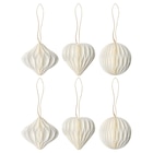 Aktuelle Weihnachtsbaum Angebote bei IKEA in Freising Aktuelles Baumschmuck 6-tlg. verschiedene Formen weiß Angebot bei IKEA in Freising ab 2,99 €