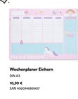 Wochenplaner Einhorn im Angebot bei Thalia in Koblenz Wochenplaner Einhorn Angebote bei Thalia Koblenz für 10,99 €