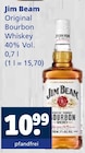 Original Bourbon Whiskey im Angebot bei Getränkewelt in Coesfeld Original Bourbon Whiskey Angebote von Jim Beam bei Getränkewelt Coesfeld für 10,99 €