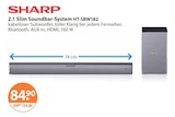 2.1 Slim Soundbar-System HT-SBW182 im V-Markt Prospekt 2.1 Slim Soundbar-System HT-SBW182 von SHARP im aktuellen V-Markt Prospekt für 84,90 €
