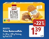 Waffeln im ALDI SÜD Prospekt Feine Butterwaffeln von Biscotto im aktuellen ALDI SÜD Prospekt für 1,39 €
