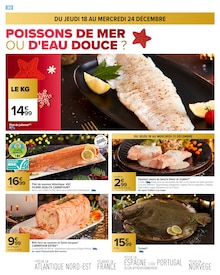 Promotion Turbot dans le prospectus Carrefour, valable du 18/12/2025 au 31/12/2025 Promo Turbot dans le catalogue Carrefour du moment à la page 30