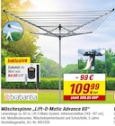 Wäschespinne Lift-O-Matic Advance 60 Angebote von Brabantia bei toom Baumarkt Bergheim für 109,99 €
