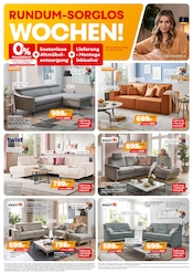 Aktueller Möbel Kraft Prospekt mit Couch, "Rundum-Sorglos-Wochen!", Seite 1