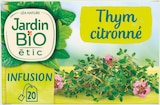 Infusion Bio Thym Citronné - JARDIN BIO ÉTIC en promo chez Intermarché Hyper Infusion Bio Thym Citronné - JARDIN BIO ÉTIC dans le catalogue Intermarché Hyper
