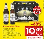 Biere Angebote von Krombacher bei Netto Marken-Discount Rheine für 10,49 €