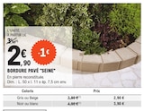 Bordure pavé Seine en promo chez E.Leclerc Bordure pavé Seine dans le catalogue E.Leclerc