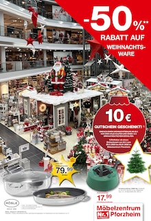 Aktueller Möbelzentrum Pforzheim Prospekt (Bretten, 4 Seiten zum blÀttern Möbelzentrum Pforzheim Prospekt -50% auf Weihnachtsware mit 4 Seiten