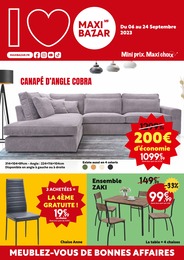 Catalogue Maxi Bazar "I love Maxi Bazar", 7 pages, 06/09/2023 - 24/09/2023 Prospectus Maxi Bazar "I love Maxi Bazar", 7 pages, 06/09/2023 - 24/09/2023
