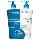 Lot de 2x500ml Crème hydratante ultra-nourrissante ATODERM - BIODERMA dans le catalogue Carrefour