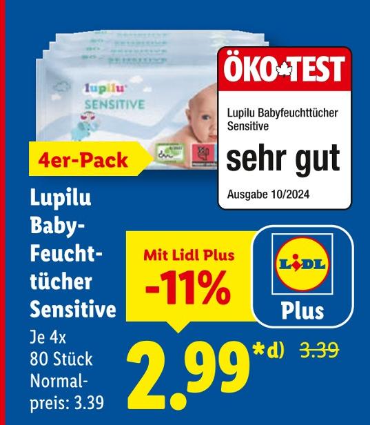 Baby-Feuchttücher Sensitive