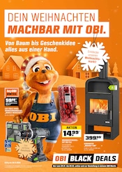 Aktueller OBI Prospekt mit Bohrmaschine, "DEIN WEIHNACHTEN MACHBAR MIT OBI.", Seite 1