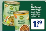 Erbseneintopf von Bio im aktuellen ALDI SÜD Prospekt für 1,39 €