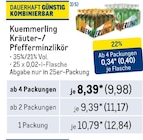 Kräuter-/ Pfefferminzlikör Angebote von Kuemmerling bei Metro Kempten für 9,98 €