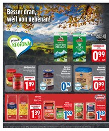 Milch im EDEKA Prospekt "GROSSE WEIHNACHTS-VERLOSUNG" mit 28 Seiten (Regensburg)