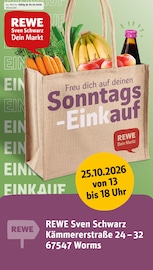REWE Biomärkte Prospekt der aktuellen Woche mit 20 Seiten, gültig von 26.10.2026 bis 31.10.2026, in Worms und Umgebung Aktueller REWE Biomärkte Prospekt in Worms und Umgebung, "Dein Markt" mit 20 Seiten, 26.10.2026 - 31.10.2026