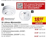 Rauchwarnmelder Ei650 im toom Baumarkt Prospekt Rauchwarnmelder Ei650 von Ei Electronics im aktuellen toom Baumarkt Prospekt für 18,99 €