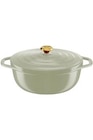 Cocotte Tefal Tefal Cocotte AIR SOFT LIGHT Green Lichen ovale 30x23cm en fonte d''aluminium induction E2668925 - Tefal dans le catalogue Darty