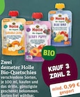 Bio-Quetschies im tegut Prospekt Bio-Quetschies von Zwei demeter Holle im aktuellen tegut Prospekt fĂĽr