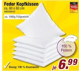 Feder Kopfkissen im Angebot bei POCO in Trier Feder Kopfkissen Angebote bei POCO Trier für 6,99 €
