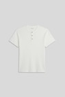 T-shirt manches courtes col tunisien gaufré en coton BIO GOTS en promo chez Monoprix Margaret T-shirt manches courtes col tunisien gaufré en coton BIO GOTS dans le catalogue Monoprix Margaret
