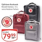 Rucksack Modell Kånken Angebote von Fjällräven bei GLOBUS Gießen für 79,99 €