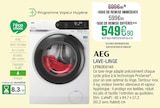 LAVE-LINGE - AEG - Extra à Ézanville LAVE-LINGE - AEG en promo chez Extra Ézanville à 549,90 €