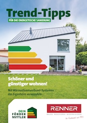 Aktueller Renner Baumarkt Prospekt in Hofstetten und Umgebung, "Trend-Tipps für die energetische Sanierung" mit 9 Seiten, 14.03.2025 - 23.03.2025