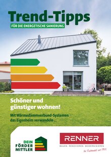 Renner Prospekt Trend-Tipps für die energetische Sanierung mit  Seiten in Kaufering und Umgebung