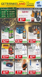 Getränkeland Getränkemärkte Prospekt der aktuellen Woche mit 8 Seiten, gültig von 22.12.2025 bis 03.01.2026, in Hagenow Heide und Umgebung Aktueller Getränkeland Getränkemärkte Prospekt in Hagenow Heide und Umgebung, "Die Getränkekönner" mit 8 Seiten, 22.12.2025 - 03.01.2026