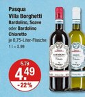 Villa Borghetti Bardolino, Soave oder Bardolino Chiaretto von Pasqua im aktuellen V-Markt Prospekt für 4,49 €