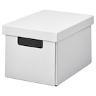 Kasten mit Deckel weiß 18x25x16 cm im IKEA Prospekt Kasten mit Deckel weiß 18x25x16 cm von FJÄDERHARV im aktuellen IKEA Prospekt für 3,99 €