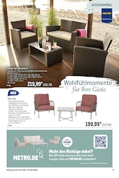 Terrassenmöbel im METRO Prospekt "Wochenangebote SCO + Gewinnspiel + Outdoor" auf Seite 34