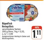 Heringsfilets bei nah und gut im Regis-Breitingen Prospekt für 1,11 €