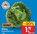 Wirsing im Angebot bei Netto Marken-Discount in Hildesheim Wirsing Angebote von Heimat bei Netto Marken-Discount Hildesheim für 1,11 €
