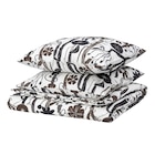 Bettwäsche-Set, 3-teilig weiß/schwarz/braun 240x220/80x80 cm im Angebot bei IKEA in Grevenbroich Bettwäsche-Set, 3-teilig weiß/schwarz/braun 240x220/80x80 cm Angebote von LUNDSKAFTING bei IKEA Grevenbroich für 39,99 €