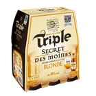 Bière d'Abbaye - TRIPLE SECRET DES MOINES - Carrefour à Rillieux-la-Pape Bière d'Abbaye - TRIPLE SECRET DES MOINES en promo chez Carrefour Rillieux-la-Pape à 6,09 €