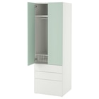 Kleiderschrank weiß hellgrün/3 Schubladen im Angebot bei IKEA in Stuttgart Kleiderschrank weiß hellgrün/3 Schubladen Angebote von SMÅSTAD / PLATSA bei IKEA Stuttgart für 203,00 €