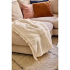 Plaid Sherpa "Wave" - TEX HOME en promo chez Carrefour Saint-Étienne à 13,49 €