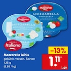 Aktuelles Mozzarella Minis Angebot bei Netto Marken-Discount in Duisburg ab 1,11 €