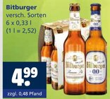Aktuelle Bitburger Angebote bei Getränkewelt in Wuppertal Aktuelles versch. Sorten Angebot bei Getränkewelt in Wuppertal ab 4,99 €