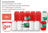 Kompositionslicht Nr. 3 rot Angebote von bolsius bei GLOBUS Gießen für 0,69 €